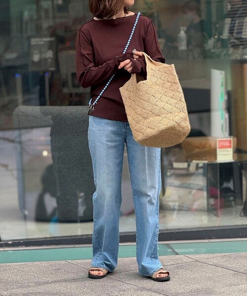 NOLLEY’S(ノーリーズ)の「【IVAHONA/イバオナ】 ラフィアかごバッグ(かごバッグ・レディース・ナチュラル・FREE)」の3枚目の写真