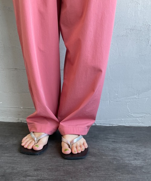 JEANS FACTORY Clothes（ジーンズファクトリークローズ）の「【WEB先行予約】[Jeans Factory Clothes/ジーンズファクトリークローズ] 7DAYS  ナイロンイージーカラーパンツ（その他パンツ・レディース・グレー/ブラック/オレンジ/ピンク/ライム/ブラウン/ターコイズブルー・F）」の17枚目の写真