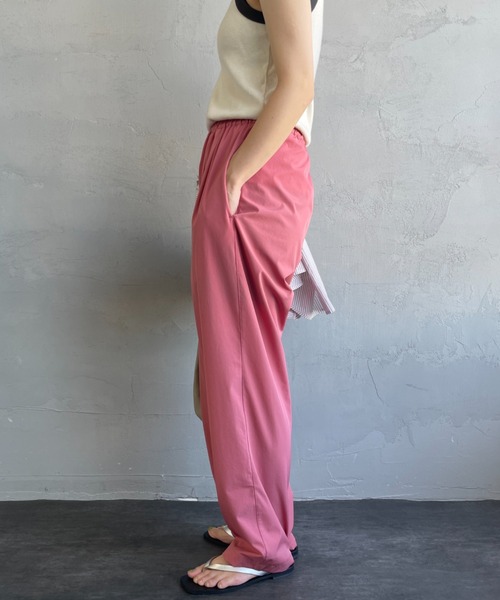 JEANS FACTORY Clothes（ジーンズファクトリークローズ）の「【WEB先行予約】[Jeans Factory Clothes/ジーンズファクトリークローズ] 7DAYS  ナイロンイージーカラーパンツ（その他パンツ・レディース・グレー/ブラック/オレンジ/ピンク/ライム/ブラウン/ターコイズブルー・F）」の10枚目の写真