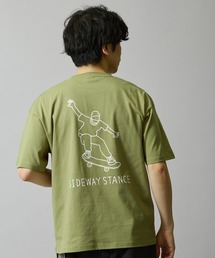 【SIDEWAYSTANCE】イラストスケーター半袖Tシャツ 70707