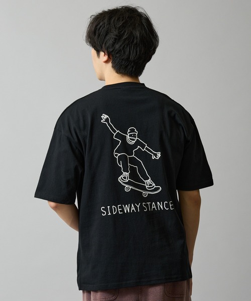 En serio TOKYO(エンソリオトーキョー)の「【SIDEWAYSTANCE】イラストスケーター半袖Tシャツ 70707(Tシャツ/カットソー・メンズ・カーキ/ブラック/ホワイト・MEDIUM/LARGE/X-LARGE/SMALL)」の6枚目の写真