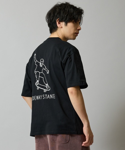En serio TOKYO(エンソリオトーキョー)の「【SIDEWAYSTANCE】イラストスケーター半袖Tシャツ 70707(Tシャツ/カットソー・メンズ・カーキ/ブラック/ホワイト・MEDIUM/LARGE/X-LARGE/SMALL)」の7枚目の写真