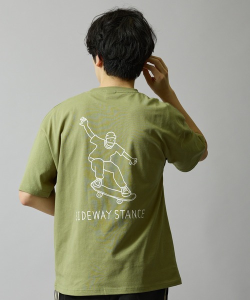 En serio TOKYO(エンソリオトーキョー)の「【SIDEWAYSTANCE】イラストスケーター半袖Tシャツ 70707(Tシャツ/カットソー・メンズ・カーキ/ブラック/ホワイト・MEDIUM/LARGE/X-LARGE/SMALL)」の13枚目の写真