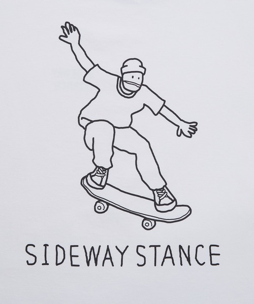 En serio TOKYO(エンソリオトーキョー)の「【SIDEWAYSTANCE】イラストスケーター半袖Tシャツ 70707(Tシャツ/カットソー・メンズ・カーキ/ブラック/ホワイト・MEDIUM/LARGE/X-LARGE/SMALL)」の21枚目の写真