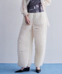 Tulle Tiered Easy Pants/チュールティアードイージーパンツ