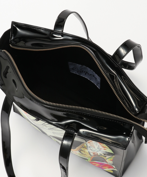 VAQUERA(バケラ)の「VAQUERA / バケラ WOMEN TROMPE L'OEIL TOTE BAG(トートバッグ・レディース・ブラック・FREE)」の9枚目の写真