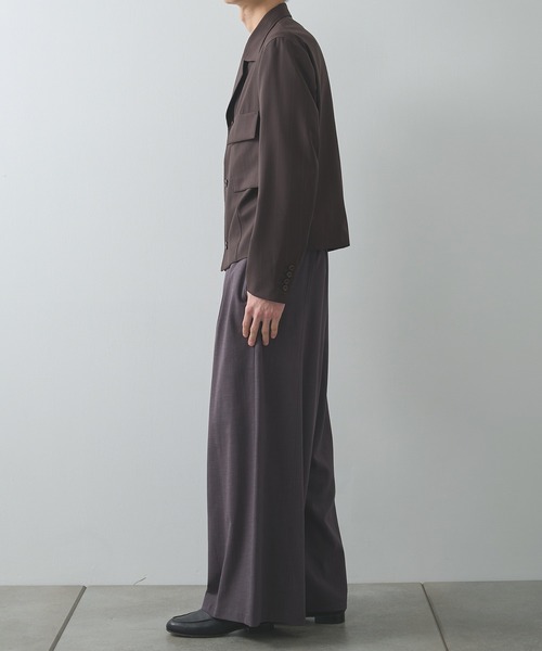UJOH(ウジョー)の「【UJOH HOMME/ウジョー】別注 Belted Wide Flare Pants(スラックス・メンズ・ブラウン/ブラック/チャコールグレー・4/5)」の8枚目の写真