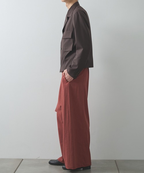 UJOH(ウジョー)の「【UJOH HOMME/ウジョー】別注 Belted Wide Flare Pants(スラックス・メンズ・ブラウン/ブラック/チャコールグレー・4/5)」の11枚目の写真