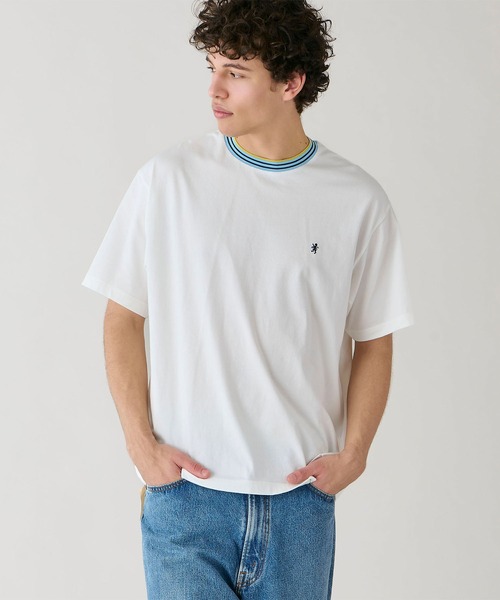 GYMPHLEX(ジムフレックス)の「Gymphlex | 〈別注〉クルーネック ラインTシャツ MEN(Tシャツ/カットソー・メンズ・ホワイト系その他/ブルー系その他5/ブラウン系その他/グリーン系その他・L/M)」の5枚目の写真