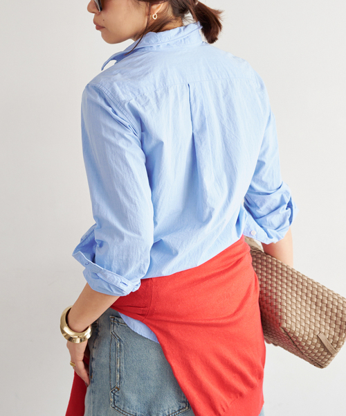 Deuxieme Classe(ドゥーズィエムクラス)の「*追加 ワイヤーウォッシュシャツ(シャツ/ブラウス・レディース・ホワイト系その他/スカイブルー・FREE)」の13枚目の写真