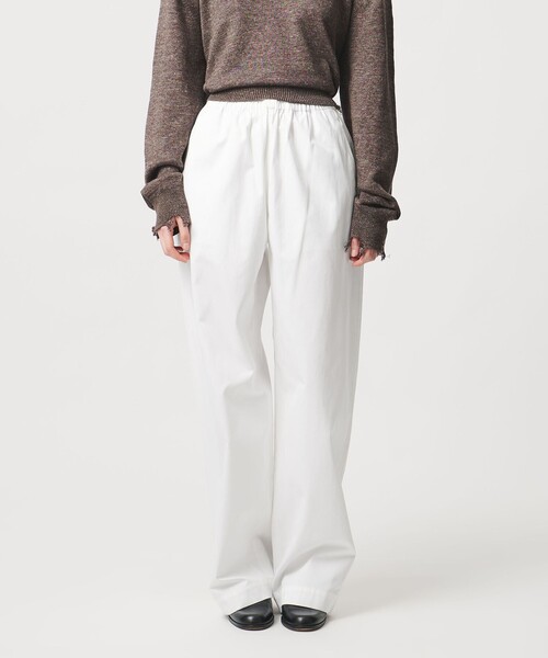 LOEFF（ロエフ）の「＜LOEFF＞コットン ギャバジン パンツ（その他パンツ・レディース・ホワイト/ロイヤルブルー・1/0）」の6枚目の写真