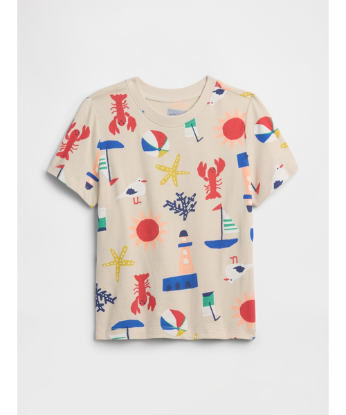 GAP(ギャップ)の「babyGap プリント Tシャツ(Tシャツ/カットソー・キッズ・ネイビー/ベージュ/ブルー・80cm/110cm/105cm/95cm/90cm/100cm)」の2枚目の写真