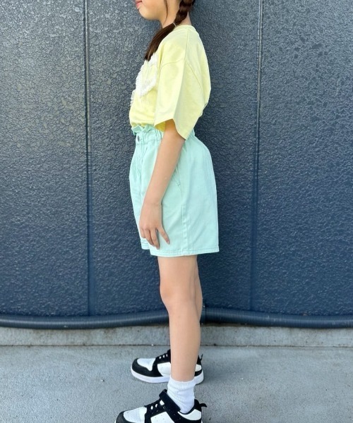 Right-on(ライトオン)の「VIVIAN BLUE(ヴィヴィアンブルー)チュールデザインTシャツ(Tシャツ/カットソー・キッズ・イエロー/ライム・140/110/120/130/150/160)」の18枚目の写真