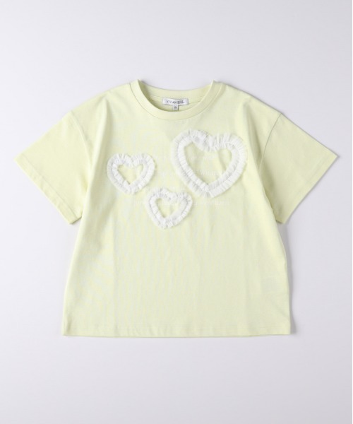 Right-on(ライトオン)の「VIVIAN BLUE(ヴィヴィアンブルー)チュールデザインTシャツ(Tシャツ/カットソー・キッズ・イエロー/ライム・140/110/120/130/150/160)」の13枚目の写真