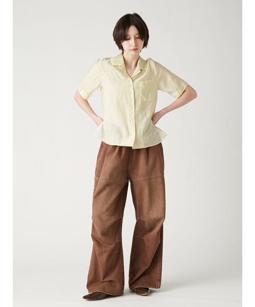 FURFUR(ファーファー)の「イージーデニムパンツ(デニムパンツ・レディース・ブラック/サックスブルー/ブラウン・F)」の5枚目の写真