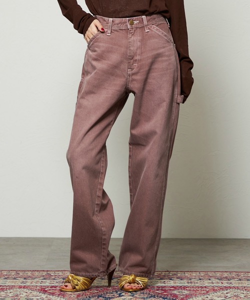 Lee（リー）の「Lee/リー レディース ペインターワイドデニムパンツ DUNGAREES【セットアップ対応】（その他パンツ・レディース・ブラウン/チャコール・X-SMALL/SMALL/MEDIUM）」の4枚目の写真