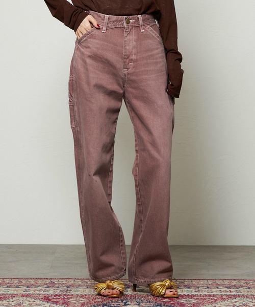 Lee（リー）の「Lee/リー レディース ペインターワイドデニムパンツ DUNGAREES【セットアップ対応】（その他パンツ・レディース・ブラウン/チャコール・X-SMALL/SMALL/MEDIUM）」の5枚目の写真