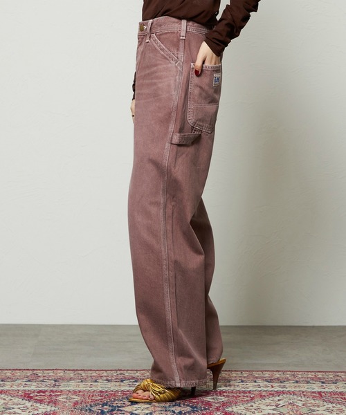 Lee（リー）の「Lee/リー レディース ペインターワイドデニムパンツ DUNGAREES【セットアップ対応】（その他パンツ・レディース・ブラウン/チャコール・X-SMALL/SMALL/MEDIUM）」の6枚目の写真