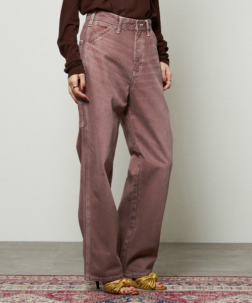 Lee（リー）の「Lee/リー レディース ペインターワイドデニムパンツ DUNGAREES【セットアップ対応】（その他パンツ・レディース・ブラウン/チャコール・X-SMALL/SMALL/MEDIUM）」の7枚目の写真