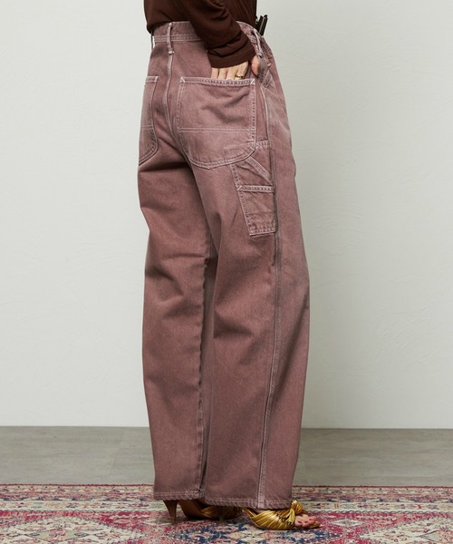 Lee（リー）の「Lee/リー レディース ペインターワイドデニムパンツ DUNGAREES【セットアップ対応】（その他パンツ・レディース・ブラウン/チャコール・X-SMALL/SMALL/MEDIUM）」の9枚目の写真