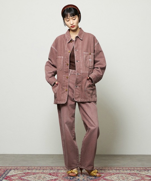 Lee（リー）の「Lee/リー レディース ペインターワイドデニムパンツ DUNGAREES【セットアップ対応】（その他パンツ・レディース・ブラウン/チャコール・X-SMALL/SMALL/MEDIUM）」の14枚目の写真