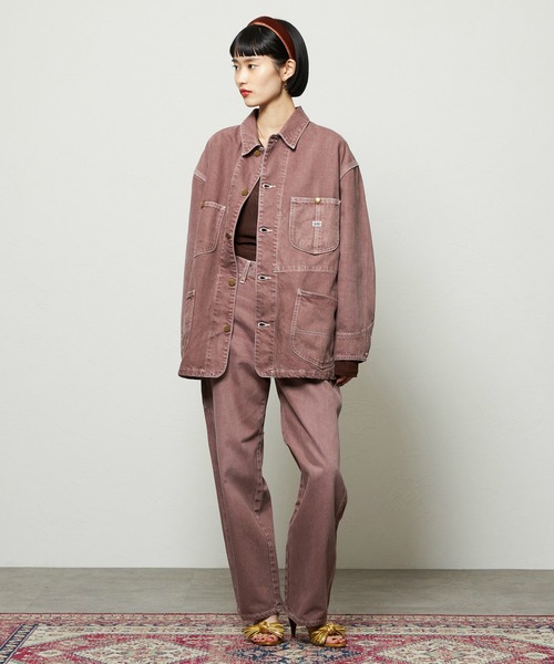 Lee（リー）の「Lee/リー レディース ペインターワイドデニムパンツ DUNGAREES【セットアップ対応】（その他パンツ・レディース・ブラウン/チャコール・X-SMALL/SMALL/MEDIUM）」の15枚目の写真