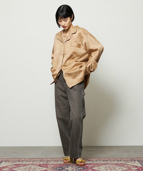 Lee（リー）の「Lee/リー レディース ペインターワイドデニムパンツ DUNGAREES【セットアップ対応】（その他パンツ・レディース・ブラウン/チャコール・X-SMALL/SMALL/MEDIUM）」の22枚目の写真