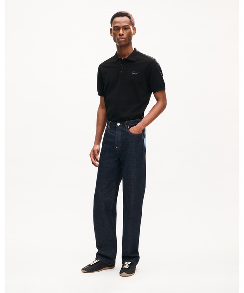 KENZO(ケンゾー)の「'KENZO Signature' エンブロイダリー スリム ポロ イン コットン(ポロシャツ・メンズ・ブラック系その他5・LARGE/MEDIUM/SMALL/X-SMALL/X-LARGE)」の5枚目の写真