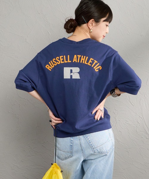 RUSSELL ATHLETIC — кардиган‑принт Swearlight T‑shirt (спецвыпуск)