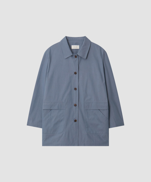 THE LILLE（ザ リル）の「Double Collar Jacket_Blue（ナイロンジャケット・レディース・その他・FREE）」の2枚目の写真