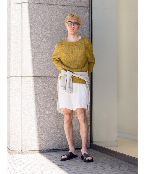 Banana Republic(バナナリパブリック)の「ブークレ コットンブレンド クルーネックセーター(ニット/セーター・メンズ・ピンク/マスタード・S/M/L/XL)」の10枚目の写真