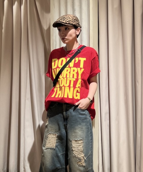 RODEO CROWNS WIDE BOWL(ロデオクラウンズワイドボウル)の「Message Tシャツ(Tシャツ/カットソー・レディース・ホワイト/イエロー/ブラック/カーキ/レッド・SMALL/MEDIUM)」の15枚目の写真