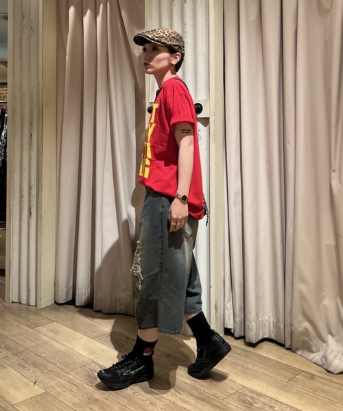 RODEO CROWNS WIDE BOWL(ロデオクラウンズワイドボウル)の「Message Tシャツ(Tシャツ/カットソー・レディース・ホワイト/イエロー/ブラック/カーキ/レッド・SMALL/MEDIUM)」の17枚目の写真