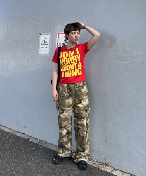 RODEO CROWNS WIDE BOWL(ロデオクラウンズワイドボウル)の「Message Tシャツ(Tシャツ/カットソー・レディース・ホワイト/イエロー/ブラック/カーキ/レッド・SMALL/MEDIUM)」の21枚目の写真