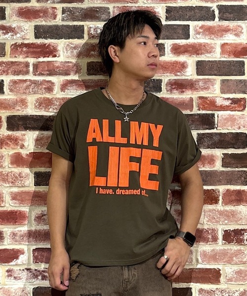 RODEO CROWNS WIDE BOWL(ロデオクラウンズワイドボウル)の「Message Tシャツ(Tシャツ/カットソー・レディース・ホワイト/イエロー/ブラック/カーキ・SMALL/MEDIUM)」の10枚目の写真