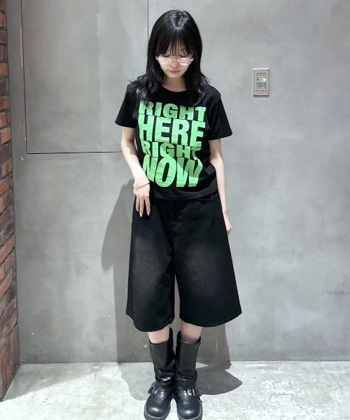 RODEO CROWNS WIDE BOWL(ロデオクラウンズワイドボウル)の「Message Tシャツ(Tシャツ/カットソー・レディース・ホワイト/イエロー/ブラック/カーキ・SMALL/MEDIUM)」の14枚目の写真