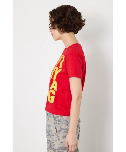 RODEO CROWNS WIDE BOWL(ロデオクラウンズワイドボウル)の「Message Tシャツ(Tシャツ/カットソー・レディース・ホワイト/イエロー/ブラック/カーキ・SMALL/MEDIUM)」の5枚目の写真