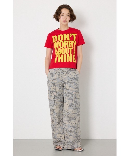 RODEO CROWNS WIDE BOWL(ロデオクラウンズワイドボウル)の「Message Tシャツ(Tシャツ/カットソー・レディース・ホワイト/イエロー/ブラック/カーキ・SMALL/MEDIUM)」の7枚目の写真