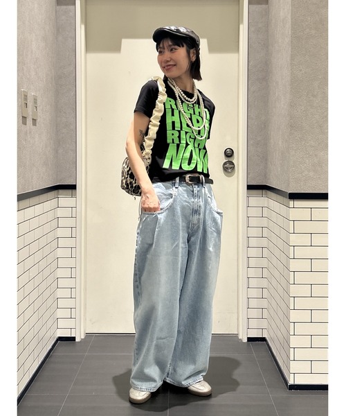 RODEO CROWNS WIDE BOWL(ロデオクラウンズワイドボウル)の「Message Tシャツ(Tシャツ/カットソー・レディース・ホワイト/イエロー/ブラック/カーキ・SMALL/MEDIUM)」の20枚目の写真