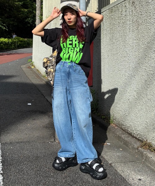 RODEO CROWNS WIDE BOWL(ロデオクラウンズワイドボウル)の「Message Tシャツ(Tシャツ/カットソー・レディース・ホワイト/イエロー/ブラック/カーキ/レッド・SMALL/MEDIUM)」の22枚目の写真