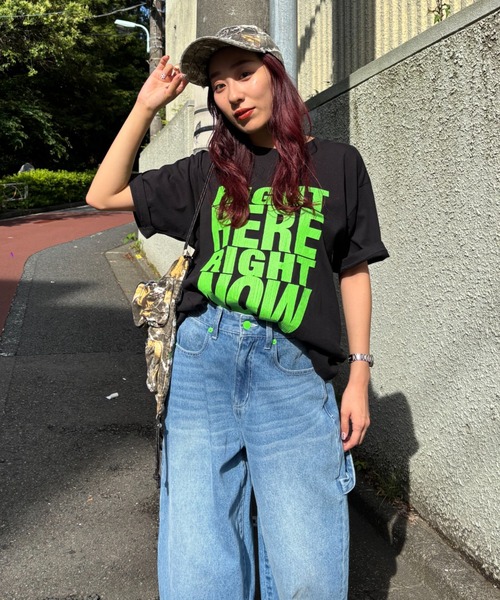 RODEO CROWNS WIDE BOWL(ロデオクラウンズワイドボウル)の「Message Tシャツ(Tシャツ/カットソー・レディース・ホワイト/イエロー/ブラック/カーキ/レッド・SMALL/MEDIUM)」の21枚目の写真