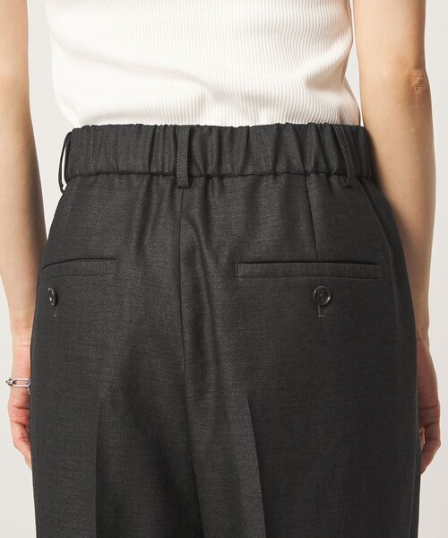 green label relaxing（グリーンレーベルリラクシング）の「［size SHORT/TALLあり］リネンライク セミフレア パンツ（その他パンツ・レディース・ダークブラウン/ダークグレー・SHORT/36/38/40/TALL）」の20枚目の写真