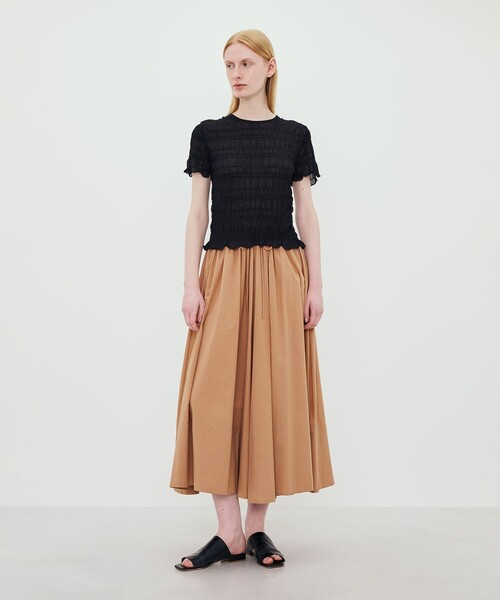 BY MALENE BIRGER（バイマレーネビルガー）の「BY MALENE BIRGER PHEO ギャザースカート（スカート・レディース・ブラウン/ブラック・34）」の3枚目の写真