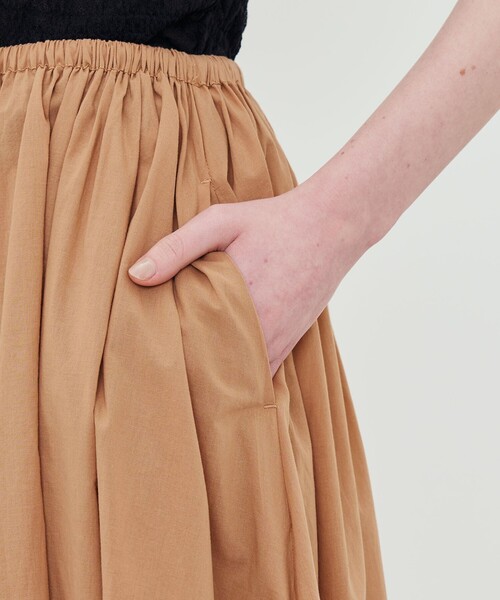 BY MALENE BIRGER（バイマレーネビルガー）の「BY MALENE BIRGER PHEO ギャザースカート（スカート・レディース・ブラウン/ブラック・34）」の9枚目の写真