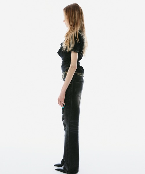 BLONDEY(ブロンディ)の「DISTRESSED STRAIGHT DENIM(デニムパンツ・レディース・ブラック・SMALL/MEDIUM)」の22枚目の写真