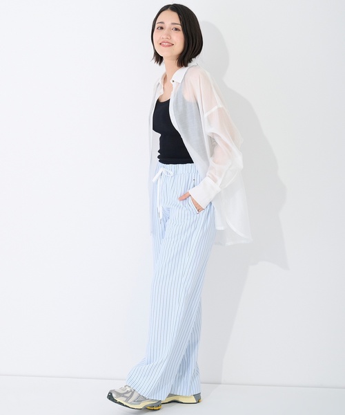 petit main LIEN(プティマインリアン)の「【接触冷感】リラックスイージーパンツ(その他パンツ・レディース・ブルー・F)」の11枚目の写真