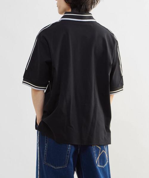 CONVERSE TOKYO(コンバーストウキョウ)の「SIDE LINE POLO SHIRT(ポロシャツ・レディース・ブラック/ホワイト/ネイビー・SMALL/MEDIUM)」の11枚目の写真