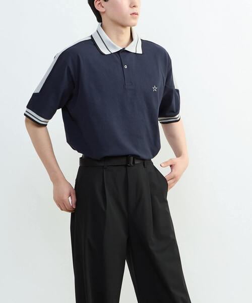 CONVERSE TOKYO(コンバーストウキョウ)の「SIDE LINE POLO SHIRT(ポロシャツ・レディース・ブラック/ホワイト/ネイビー・SMALL/MEDIUM)」の15枚目の写真
