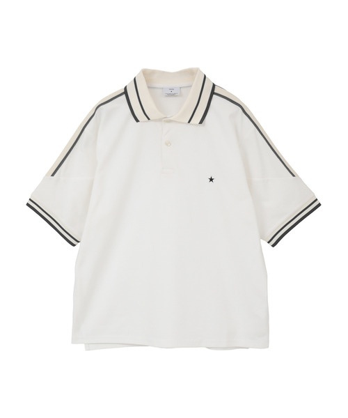 CONVERSE TOKYO(コンバーストウキョウ)の「SIDE LINE POLO SHIRT(ポロシャツ・レディース・ブラック/ホワイト/ネイビー・SMALL/MEDIUM)」の18枚目の写真