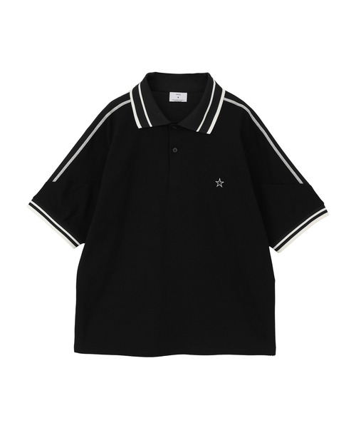 CONVERSE TOKYO(コンバーストウキョウ)の「SIDE LINE POLO SHIRT(ポロシャツ・レディース・ブラック/ホワイト/ネイビー・SMALL/MEDIUM)」の19枚目の写真